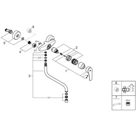 Grohe Eurosmart Einhand-Spültischbatterie Ausladung 276 mm, chrom