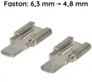 Faston Adapter von 6,3mm auf 4,8mm