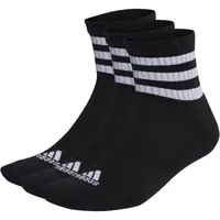adidas 3-Stripes Cushioned Mid-Cut Socken 3 Paar black/white-43/45