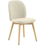 VCM 2er-Set Actona Stuhl Cindy Stoff Beige Creme