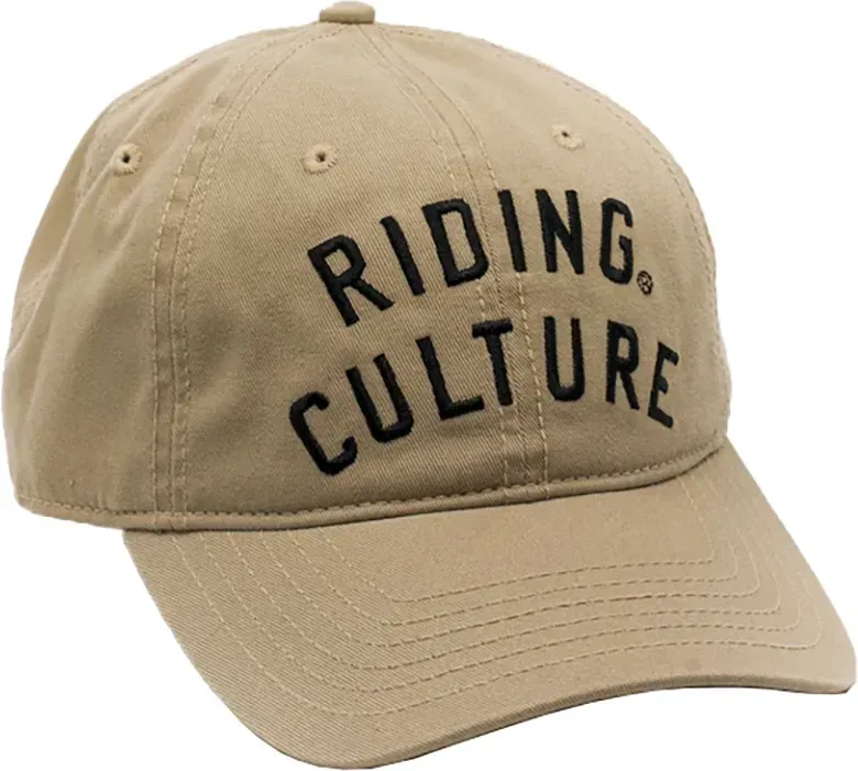 Riding Culture Text Dad Hat, Kappe - Beige - Einheitsgröße