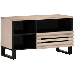 TV-Schrank 80x34x46 cm Massivholz Mango