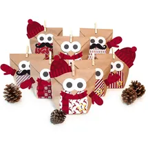 Pajoma DIY-Adventskalender Christmas Owl red