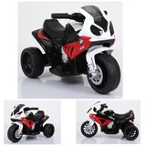 ES-Toys Elektro Kindermotorrad Dreirad Modell 188, lizenziert von BMW 6 V Elektro Motor rot