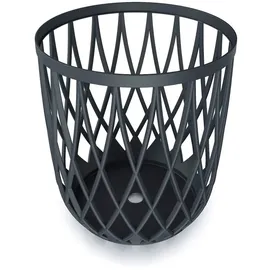 Prosperplast Uniqubo Multifunktionskörbe 35/ 55L Multifunktionaler Korbset (mit Holzdeckel) - Anthracite - One Size