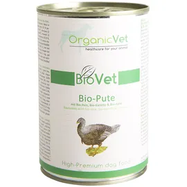 organicVet BioVet Bio-Pute mit Bio-Reis 6 x 400 g