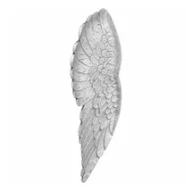 vidaXL Flügel-Skulptur Silber 17 x 5 x 59 cm Aluminium Vidaxl