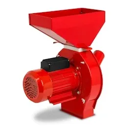 Eberth Getreidemühle 1100 Watt Elektromotor, Durchsatzmenge 240 kg/h, Schrotmühle Getreidemahlmaschine Elektrisch, 1100W 230V
