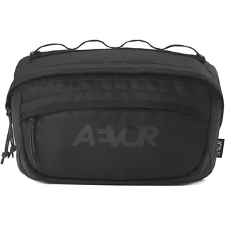 AEVOR Bar Bag Black Eclipse - Lenkertasche Fahrrad - Wasserabweisend - 3 L Volumen - 2 Innentaschen - Nachhaltiges Material - PFC-freie Imprägnierung