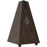 Wittner Metronom Taktell Pyramidenform System Maelzel Serie 845 - Kunststoffgehäuse - Ohne Glocke - Nussbaum-Maserung - Mechanisch zum Aufziehen - Keine Batterien erforderlich - Made in Germany
