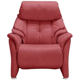 HIMOLLA Relaxsessel 4217 Leder 96 x 107 x 91 cm Rot mit Kopfteil