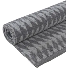 carpetfine Teppich CARPETFINE "Frida 203", grau, B:200cm H:7mm L:290cm, Polyester, Teppiche, Teppich, Wendeteppich, 100% recyceltem Material (PET), Flachgewebe, Sisal Optik