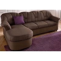 Domo Collection Ecksofa »Flores Schlafsofa, B/T/H: 233/142/86 cm, L-Form«, braun