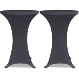 vidaXL Tischhusse Stretchhusse Anthrazit 70 cm