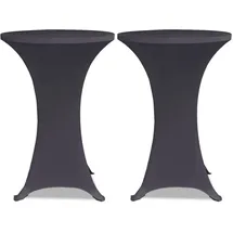 vidaXL Tischhusse Stretchhusse Anthrazit 70 cm