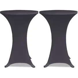 vidaXL Tischhusse Stretchhusse Anthrazit 70 cm