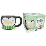 trotsch Trötsch Wintertasse Pinguin groß: