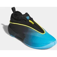 adidas Basketballschuh ADIDAS PERFORMANCE "D.O.N. ISSUE 7", Herren, Gr. 43, blau (lucid aquamarine, core schwarz, gelb), Textil, Schuhe