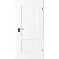 Kilsgaard Zimmertür weiß mit Zarge Set Typ 20/02-B lackiert ähnlich RAL 9010, DIN Links, 735x1985 mm,80-98 mm