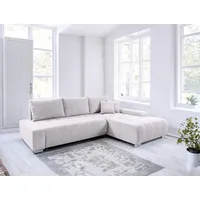 Fun Möbel Ecksofa Sofa mit Schlaffunktion VOGAR Stoff Poso