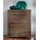 MASSIVMOEBEL24.DE Schuhschrank Sheesham 80 x 41 x 100 cm grau geölt / grau