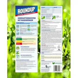 Substral Roundup Rasen Unkrautfrei Rasendünger 9kg 450 m2 2in1 100 Tage Granulat