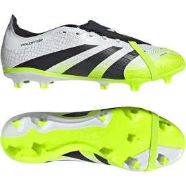 adidas Predator League Fold-Over Tongue Firm/Multi-Ground Fußballschuh Herren Cloud White/Core Black/Lucid Lemon 43 1/3