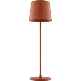 Brilliant LED Tischleuchte "Kaami - mobile LED Außen Tischlampe", braun (terracotta), Ø 10cm H: 37cm, 1 Stk., Leuchten, mobile LED Außen Tischlampe, 37 cm, 310 lm, Touchdimmer, USB, LED Tischleuchte
