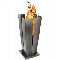Kadax Gartenfeuerstelle, Feuerwanne, Gartenfeuer, Quadratisch, 40 cm