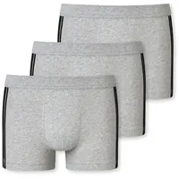 SCHIESSER Trunks mit Stretch-Anteil im 3er-Pack, Mittelgrau Melange, L