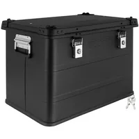 Trucky Aluminium Box mit Deckel Schwarz Alu Kiste Box
