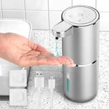 HAPPHOOH Seifenspender Automatisch, 380ml Elektrischer Seifenspender Wandbefestigung mit Sensor Infrarot,Wandmontage, USB Wiederaufladbar, IPX5 Wasserdicht für Küchen,Bad,Schule,Hotel