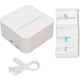 Spacnana Tragbarer Drucker, Mini-Bluetooth-Thermodrucker mit 5 Rollen Papier, Zum Drucken von Memos, Fotos, Studiennotizen, Einkaufslisten