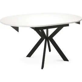 egen michał kliszczun Runder Ausziehtisch 100 x 76 x 100 cm weiß