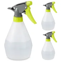 Relaxdays 6 x Sprühflasche, 500 ml Weiß,Grün,Grau