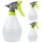 Relaxdays 6 x Sprühflasche, 500 ml Weiß,Grün,Grau