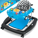 Kidiz KIDIZ® 4in1 Lauflernhilfe Babywalker Spiel- und Lauflernwagen Gehfrei - Schaukelfunktion Babywippe mit Rollen, Licht, Musik ,Spielecenter Esstisch Laufstuhl Laufhilfe babys ab 6 Monaten Klappbar