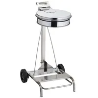 Müllsackständer Orgavente CONTIMOBILE fahrbar 110 L Abfallbehälter mit Deckel und Fußpedal, HACCP konform