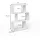 Vicco Raumteiler Levio 70 x 97,4 x 23,8 cm Weiß