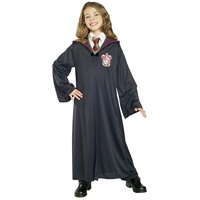 Rubies Rubie's Klassisches Hermine Kostüm für Mädchen schwarze Tunika mit Brosche und Gryffindor-Emblem offizielles Harry Potter-Kostüm für Karneval Halloween Weihnachten Geburtstag