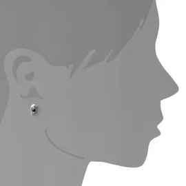 Ostsee-Schmuck Ohrstecker Delphin weiß 925 11 x 6