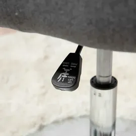 Homcom Drehhocker Stahl Dunkelgrau