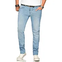 Alessandro Salvarini Straight-Jeans ASAngelo blau 31
