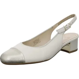 ARA Damen Nizza Pumps, Platin,MARMOR, 38,5 EU Weit