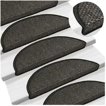 vidaXL Treppenmatte 56 x 17 cm Anthrazit