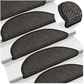 vidaXL Treppenmatte 56 x 17 cm Anthrazit