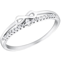 amor Ring für Damen, 925 Sterling Silber, Zirkonia synth. | Infinity Ringe