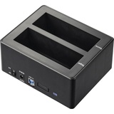 Renkforce RF-5576396 USB 3.2 Gen 1 (USB 3.0) SATA Festplatten-Dockingstation 2.5 Zoll, 3.5 Zoll mit Clone-Funktio