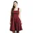Hell Bunny Irvine Pinafore Dress Latzkleid Rot XS