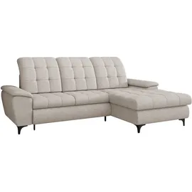 Mirjan24 Ecksofa Creme, 5-Sitzer, L-Form,L-Form, 260x182 cm, Wohnzimmer, Sofas & Couches, Wohnlandschaften, Ecksofas